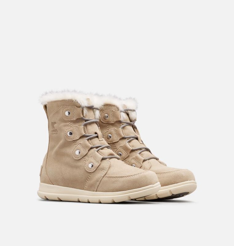 Sorel Dam Vinterkängor Khaki - Explorer™ Joan Låga - UYT-596742